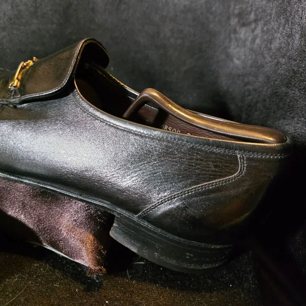 Florsheim Black Leather Men's Slip-On Loafers